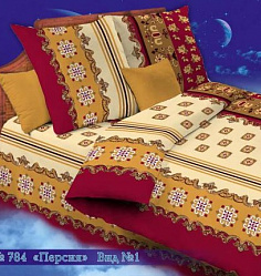 Постельное белье из бязи 140гр/м2 АКЦИЯ Персия красный 784-1